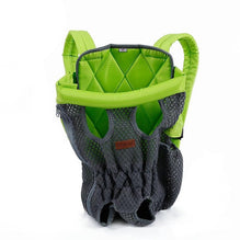 Pet dog carrying backpack