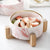 Ceramic Bowl with Bamboo Rack Holder