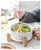 Ceramic Bowl with Bamboo Rack Holder